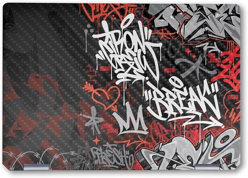 Glossy Glitter Laptop Skin Compatible with HP Spectre x360 14" (2024) - Blade Fan - Premium 3M Vinyl Protective Wrap Decal Cover - Easy to Apply | Crafted in The USA by MightySkins in Saudi Arabia