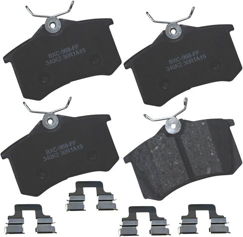 Bendix Premium Rear Brake Pads for Chrysler Town & Country 2016-2012, Dodge Grand Caravan 2017-2012, Journey 2017-2012, Ram C/V 2015-2012, Volkswagen Routan 2014-2012- (SBC1596) in Saudi Arabia