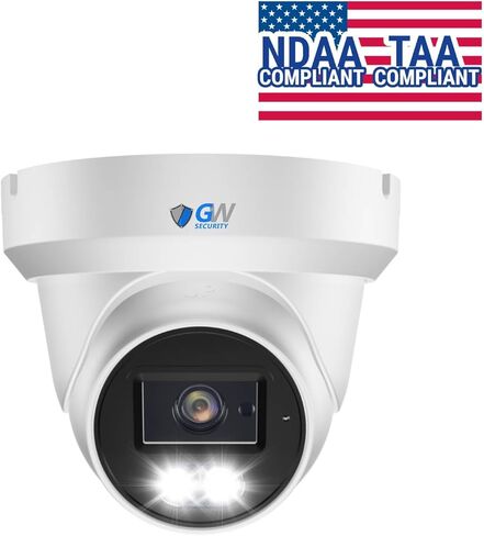 GW Security NDAA & TAA شكوى 16 قناة 4K كاميرا أمان كاميرا مع 12 × 8 ميجابكسل 130 درجة زاوية واسعة بوي كاميرات قبة ميكروفون ليلية كاملة ، الكشف عن الإنسان الذكي الذكية ، in Kuwait