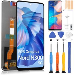 LCD Screen for Oneplus Nord N300 5G Screen Replacement for 1+ Nord N300 5G 6.56" Display Digitizer Touch Screen Assembly with Tools