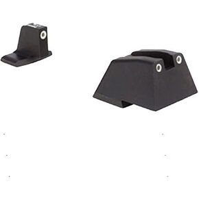 Trijicon Night Sights/Suppressor Sights/HK Bright & Tough Night Sight Suppressor Set with White Front, White Rear & Green Lamps for H&K .45C, P30 & Vp9