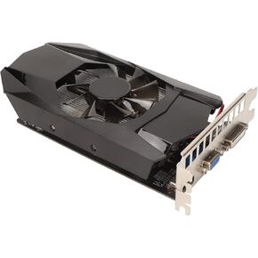 AMONIDA PC Graphics Card, PCI Express X16 2.1 Graphics Card HD7670 128bit 1000MHz Core Frequency Low Noise for Desktop