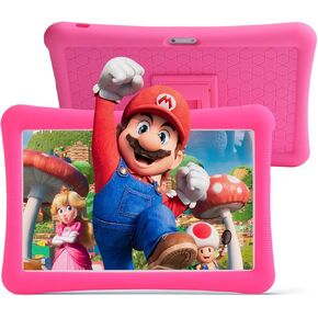 Kids Tablet, 10 inch Android for Kids, 4GB RAM 64GB ROM, 1280x800 IPS HD Touchscreen, Tablet with Parental Control, Kid Software Pre-Installed, WiFi, Bluetooth,(Pink)...…