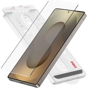 FLOLAB NanoArmour ONETIME PRO for Samsung Galaxy S2025 Ultra 3D Screen Protector Anti Reflective Tempered Glass PolarSpectra Anti-Rainbow, Edge to Edge, Fingerprint ID Compatible, Easy to Install