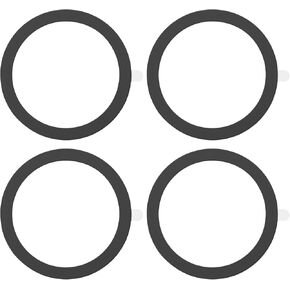 MECCANIXITY Universal Metal Ring Sticker Wireless Magnetic Charger Magnet Ring Stickers 55x0.4mm(ODxT) for Phone Case for All Cellphones, 4 Pack, Black