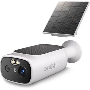 2K Solar Camera Outdoor Wireless-5/2.4Ghz WiFi Cameras for Home Security, AI Motion Detection, Color Night Vision, SD Card/Cloud Storage, Waterproof, Compatible with Alexa/Google Home (2 Cameras)