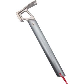 Tent Stake Hammer, Camping Hammer, Tent Stake Remover, Multifunctional Tent Hammer Camping Tent Accessories for Camping Hiking Backpacking Gardening, 30cm, Gray 1PCS