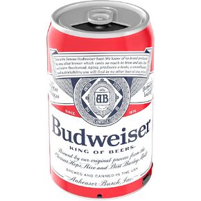 Budweiser Bluetooth Can Speaker Portable Wireless Audio Stereo Speaker Official Travel Music Player Outdoor Universal Music Box for All Devices Surround Sound System Red Bud