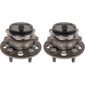 TRQ Rear Wheel Hub Bearings Assembly Set Compatible with 2007-2010 Ford Expedition Lincoln Navigator