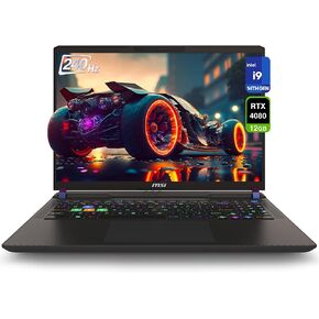 MSI Vector 16 HX Gaming Laptop, Intel i9-14900HX, 32 GB DDR5 RAM, 2 TB PCle SSD, 16" QHD+ (2560x1600) 240Hz Display, Nvidia G-Force RTX 4080, RGB Backlit Keyboard, W11 Home, Cosmos Gray in Kuwait