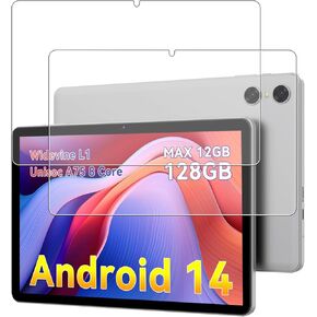 (2 Pack) Screen Protector for SVITOO P10 Android 14 Octa-Core Tablet 10 inch 2024,WUNIAK Tempered Glass Film Anti-Scratch High Touch Sensitivity.