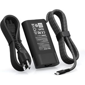 New 65W USB C Slim HP Laptop Charger Replacement for Spectre x360, Envy, Chromebook, Elitebook x360, Pavilion, Elite x2, Regular HP Chromebook Charger and Elitebook Charger。