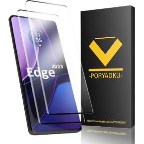 HOMEMO 2 Pcs For Edge 2023 Screen Protector, 2 Front Tempered Glass, High Clarity, 9H Hardness, Anti-Shatter, Bubble Free, Touch Sensitive, For Motorola Edge 2023