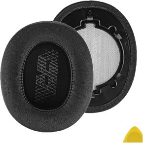 Geekria QuickFit Replacement Ear Pads for JBL Live 500BT Headphones Ear Cushions, Headset Earpads, Ear Cups Cover Repair Parts (Black)