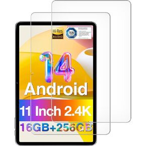 (2 Pack) for Doogee T30S / Doogee T30SE / Doogee T30 Pro 11" Screen Protector Tempered Glass, Anti Scratch, Bubble Free
