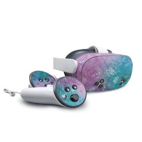 VR Skin Compatible with Meta Quest 3S - Diamond Grunge - Premium 3M Vinyl Protective Wrap Decal Cover - Easy to Apply | Crafted in The USA by MightySkins