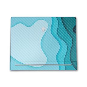 Carbon Fiber Laptop Skin Compatible with Alienware X16 R2 (2024) - Shutter Shades - Premium 3M Vinyl Protective Wrap Decal Cover - Easy to Apply | Crafted in The USA by MightySkins