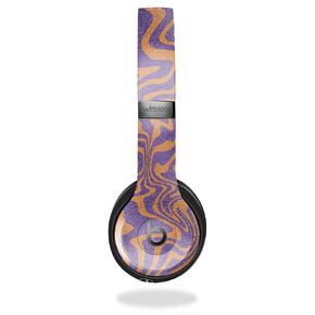 Headphone Skin Compatible with Beats Solo 4 - Jitter Zebra - Premium 3M Vinyl Protective Wrap Decal Cover - Easy to Apply | Crafted in The USA by MightySkins