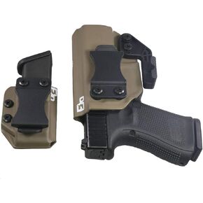FDO Industries IWB Kydex Holster Compatible with Glock 19 23 32 w/IWB Mag Carrier -The Paladin Series -Made in USA- GEN 5 Compatible