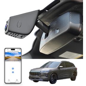 4K Dash Cam Custom for Ford Escape Gen4 2020 2021 2022 2023 2024, UHD 2160P Video, WiFi & App, 128GB Card