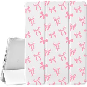 ألواح Idocolors Cate Bowknot Pad Case لـ 10.2 بوصة من الجيل 9/7/الثامن ، تغطية Smart Smart Smart Cover مع حامل قلم رصاص ، Auto Wake/Sleep Foldable Prochproof Presctive IPAD 2021/2020/2019 CASE