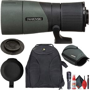 Swarovski ATX/STX/BTX 65mm Objective Lens Module + Swarovski SOC Stay-ON CASE 65 Objective + Padded Backpack + Flashlight + Cleaning Kit