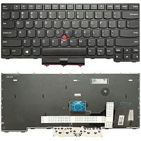 Laptop Replacement US Layout Keyboard with Pointer for Lenovo Thinkpad L14 Gen 1 20U2 Gen 2 20X2 2020 5N20W67850, Black