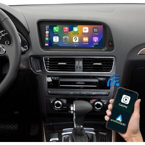 Road Top 8.8 inch Touchscreen Wireless Carplay for Audi Q5 2009-2017 Year with 3GMMI, Car Stereo Multimedia Radio Receiver, Support Wireless Android Auto, Mirrorlink