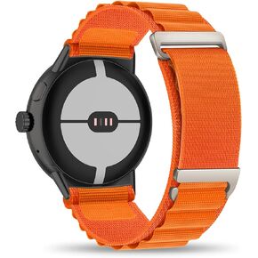 Alpine Loop Nylon Band Compatible with Google Pixel Watch 3 41mm 45mm Band/Google Pixel Watch 2 Band/Google Pixel Watch Band for Men Women, Breathable Rugged Sport Straps Wristband