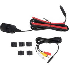 Side Mount Backup Camera Car Door Side View Blind Spot Camera HD Night Vision IP68 Waterproof for Truck RV Van Trailer Emergency Vehicle (Left)
