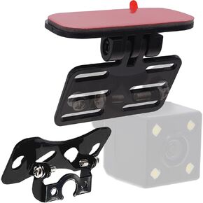 Car Rear Camera Adhesive Mount Holder - Universal Adjustable Vehicle Backup Camera Rear Window Windshield Double-Sided Tape Bracket Kit for Dash Cam Reverse Rearview Camera