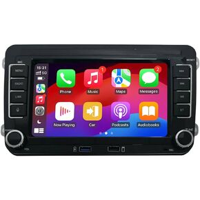 7 inch Car Stereo RCD330 for VW Golf 5 6 Passat Jetta Caddy EOS T5 Tiguan Touran CC Polo with Wireless Apple CarPlay Android Auto FM/AM Bluetooth DSP SWC High Power Radio