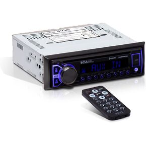 BOSS Audio Systems 595BRGB Elite Series Car Stereo System – Single Din, Bluetooth Audio and Calling Head Unit, AM/FM Radio Receiver, CD Player, Aux-in, USB, Hook Up to Amplifier