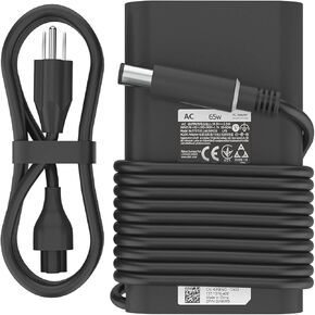 65W Round Tip AC Charger Fit for Dell Latitude 5290 5440 5410 5480 5490 5510 7280 7290 7480 7490 E5270 E5440 E5470 E7470 E7270 HA65NM130 DA65NM130 HK65NM130 LA65NM130 19.5V 3.34A Laptop Power Adapter
