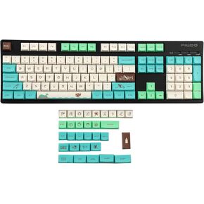 YMDK 136 Key Childlike Keycaps Dye Sub ZDA PBT Keycap Similar to XDA for MX Keyboard 104 87 61 Melody 96 KBD75 ID80 GK64 68（Only Keycap）(Childlike)