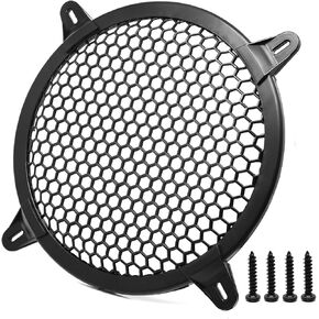 8" Grill Cover Black Hexagonal Plastic Honeycomb Hole Car Audio Speaker Subwoofer Grill Cover Protector