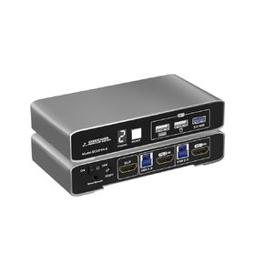 HDMI KVM Switch for 2 Computers 1 HDMI Monitor USB 3.0 4K@60Hz with Remote