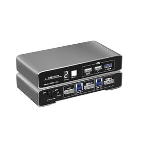 DP KVM Switch for 2 Computers 1 DP Monitor 4K@60Hz USB 3.0 with Remote