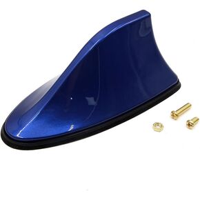 uxcell Universal Blue Plastic Shark Fin Design Car AM/FM Radio Signal Antenna Aerial