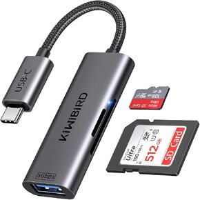 USB C SD Card Reader, Micro SD to Type C Digital Camera Memory Cards Adapter for Photo Transfer, Compatible with iPhone 16 15 Plus Pro Max MacBook Air Mac iMac Galaxy S24 S23 Android Phone