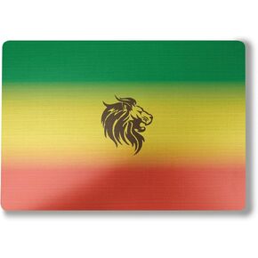 Laptop Skin Compatible with Surface Laptop 7 13.8" (2024) - Rasta Lion - Premium 3M Vinyl Protective Wrap Decal Cover - Easy to Apply | Crafted in The USA by MightySkins