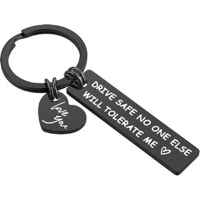 iJuqi Valentine's Day Gifts for Him Men - Drive Safe Keychain Boyfriend Gifts Boyfriend Husband Gifts from Girlfriend Wife