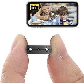 Smallest Wireless WiFi Camera HD1080P Mini Camera with Video Recording Live Feed,Baby Monitor with Night Vision,AI Human Motion Detection,Remote Viewing for Surveillance Camera with iOS,Android APP