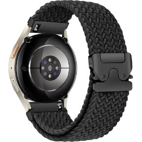 Braided Band for Samsung Galaxy Watch 7 6 5 4 40mm 44mm/Watch 6 4 Classic Bands 46mm 42mm 47mm 43mm/Watch 5 Pro 45mm/3 41mm/FE/Active 2 Men/Women,20mm Elastic Nylon Sport Strap for Samsung Watch 4 5 6