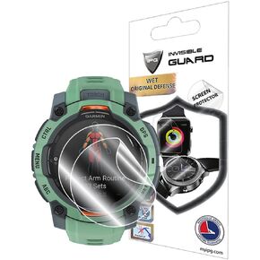 IPG for GARMIN Instinct E – 45 mm Smartwatch Hydrogel Screen Protector (2 Units) Invisible HD Clear Film Anti Scratch Guard-Smooth/Self-Healing/Bubble Free for Inst/E45mm