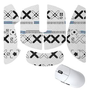Mouse Grip Tape Full Coverage for Lamzu Maya 4K Wireless Gaming Mouse, Mouse Anti Slip Grip Tape,Self-Adhesive PreCut Sweat-Resistant Professional Mice Upgrade Kit(White)
