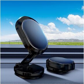 Turcee Phone Holder for Car, Upgrade Foldable Magnetic Mount, 360° Rotation, Compatible with iPhone 13 12 11 Pro XS Max XR X 8 7 6 6S, Samsung Galaxy S20 S10 Note 20 10, Smartphones - Black, U18