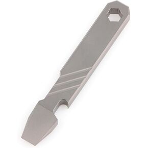 Titanium EDC Pry Bar Bottle Opener Multi Tool Mini Crowbar Multifunctional Portable EDC Tool