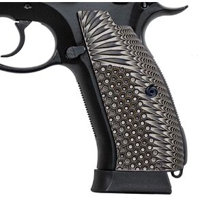 Guuun CZ 75 Grips Full Size SP-01 Shadow Tactical CZ SP01 Grips Eagle Wing Texture G10 Pistol Grips