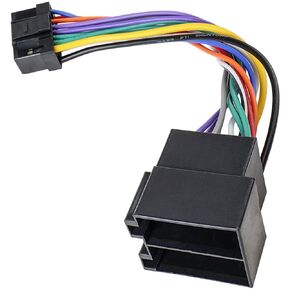 16PIN Wiring Harness Compatible with Alpine Radio Wire Harness Adapter ISO Car Stereo Connector Replacement for Apline CDA CDE UTE